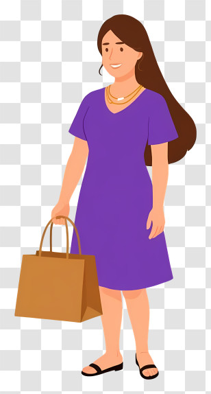 Woman Holding Grocery Bag - Woman With Shopping Bag Transparent PNG