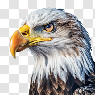 Eagle - Illustration Of A Bald Eagle In Detailed Style Transparent PNG