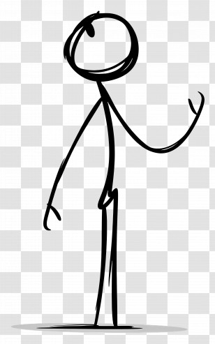 Stick Figure - Stick Figure Sketch Illustration Transparent PNG