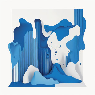 Abstract Background
 - Abstract Blue Art With Shapes Transparent PNG