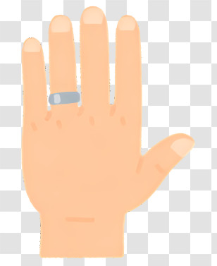 Icon - Hand Wearing A Minimalist Ring Transparent PNG