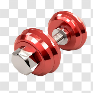 Workout
 - Red Dumbbell For Fitness Transparent PNG