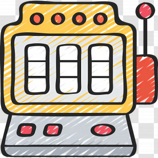 Casino Slots - Colorful Slot Machine Illustration Transparent PNG