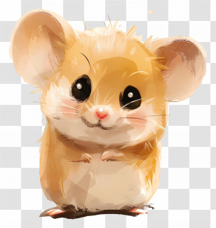 Cute Mouse - Cute Cartoon Mouse Illustration For Kids Transparent PNG