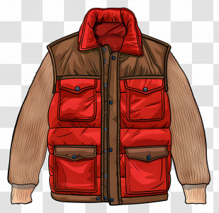 Winter Coat - Red Winter Jacket Transparent PNG