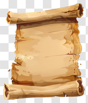 Parchment - Ancient Scroll With Aged Texture Design Transparent PNG