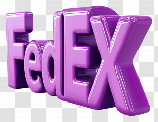Fedex - Purple FedEx Logo Design Transparent PNG