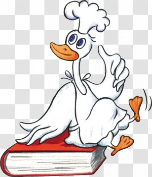Duck Eating Cook Clip Art - Vertebrate - Hand-painted Cartoon Donald Transparent PNG