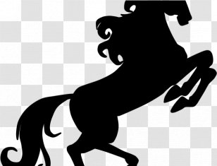 Unicorn Drawing - Blackandwhite - Tail Transparent PNG