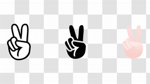 Peace Emoji - Peace Sign Variations Transparent PNG