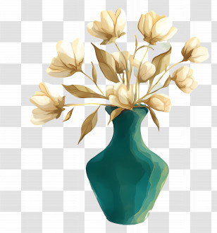 Happy Teachers Day - Yellow Flowers In A Vase Transparent PNG