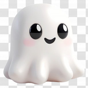 Cute Ghost - Cute Ghost Cartoon Illustration Transparent PNG