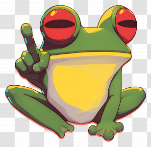 Green Frog - Cute Cartoon Frog Transparent PNG