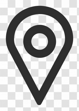 Location Icon - Black Map Pin Icon For Navigation Transparent PNG