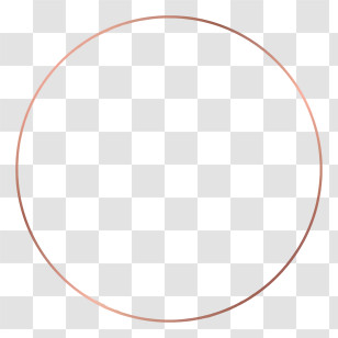 Golden Circle - Simple Round Outline Transparent PNG