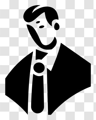 Broker Symbol - Businessman Silhouette Illustration Transparent PNG