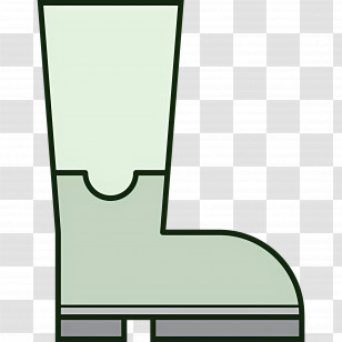 Rain Boot - Green Boot Transparent PNG