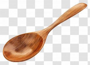 Wooden Spoon - Rustic Wooden Spoon For Cooking Transparent PNG