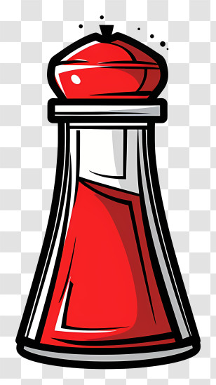 Pepper Shaker - Red Pepper Shaker Transparent PNG