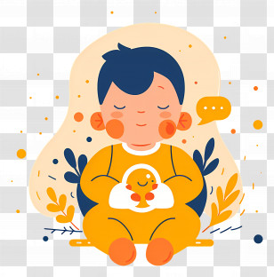 Infant - Child Holding A Toy Transparent PNG