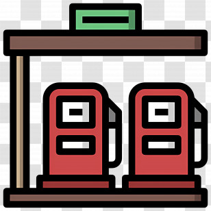 Gas Station - Gas Station With Pumps Transparent PNG