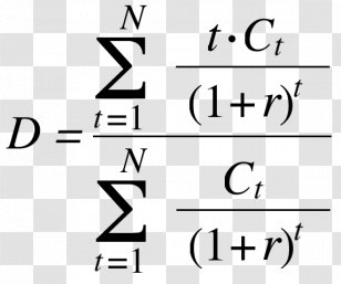 Bond Duration Formula Calculator Statistics - Brand - Mathematics Transparent PNG