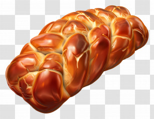 Challah Bread - Braided Bread Loaf Transparent PNG