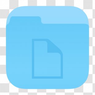 Blue Square Angle Area - Ios 8 - Folder Documents Transparent PNG
