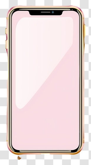 Iphone Frame - Modern Pink Smartphone Illustration Transparent PNG