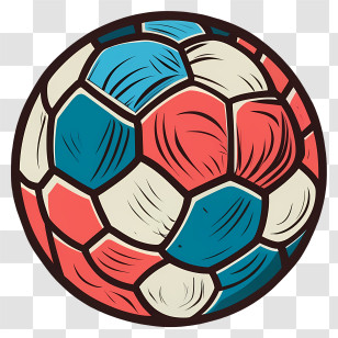 Soccer Ball - Colorful Soccer Ball For Sports Transparent PNG