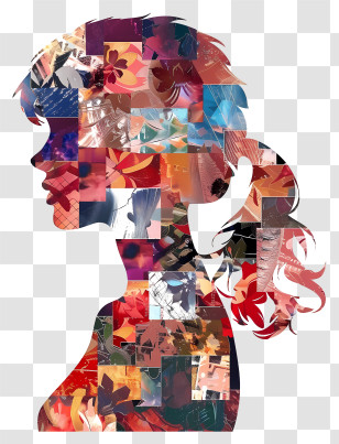 Taylor Swift Silhouette - Colorful Woman Silhouette Transparent PNG