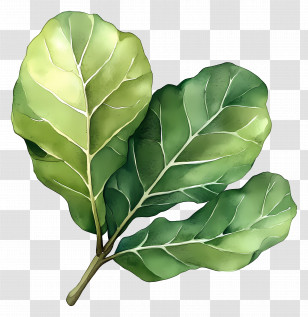 Watercolor Leaf - Beautiful Green Leaves Illustration Transparent PNG