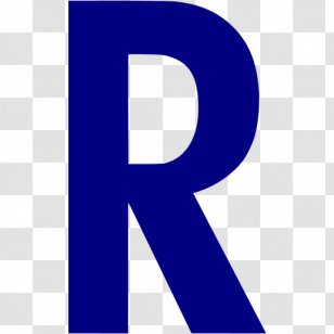 Letter Navy Blue Alphabet - Trademark - R & B Transparent PNG
