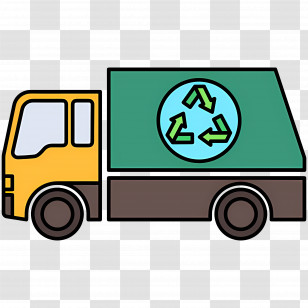 Recycle Car - Recycling Truck Icon For Waste Management Transparent PNG