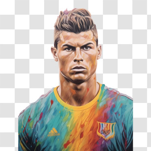 Cristiano Ronaldo - Soccer Player Portrait Transparent PNG