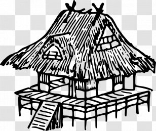 Drawing House - Monochrome Transparent PNG
