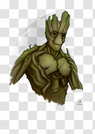 Groot Drawing Fan Art Black Bolt Jon Snow - Silhouette - I Am Transparent PNG