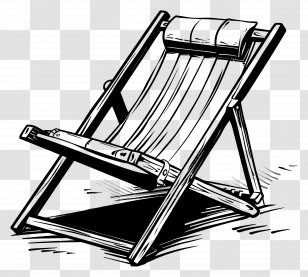Summer - Beach Chair For Relaxation Transparent PNG