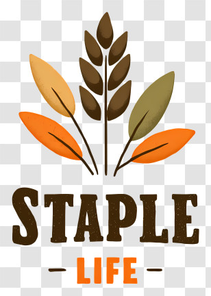 Staple Life - Staple Life Wheat Logo Transparent PNG