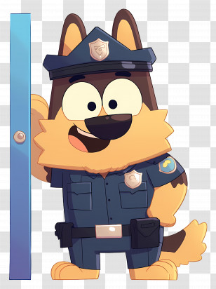 Dog Police - Cartoon Police Dog In Uniform Transparent PNG