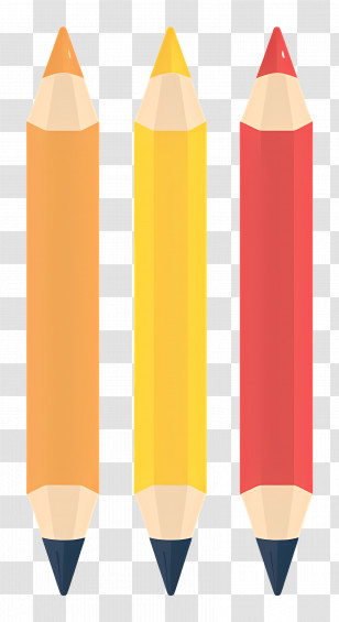 Pencils - Illustration Of Colored Pencils For Drawing Transparent PNG