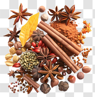 Spices - Aromatic Spices And Herbs Illustration Transparent PNG