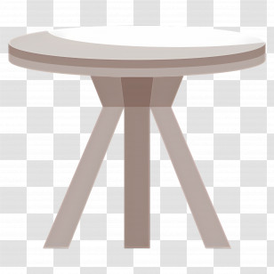 Coffee Table - Simple Round Wooden Table Transparent PNG