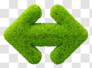 Mossy Arrow - Green Arrows In Eco-Friendly Design Transparent PNG