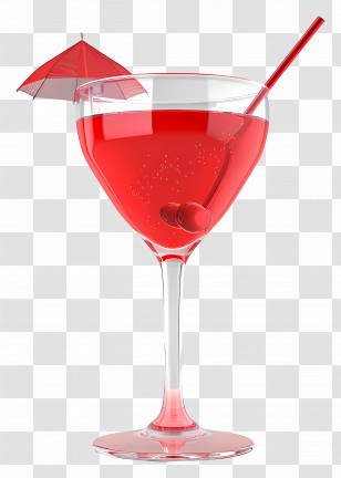 Red Cocktail - Red Cocktail Drink Transparent PNG