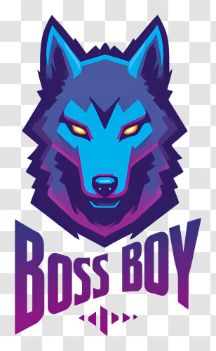 Boss Boy - Boss Boy Blue Wolf Transparent PNG