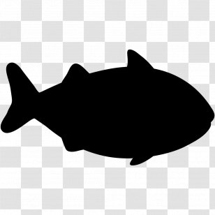 Clip Art Silhouette Fauna Black Fish - Marine Mammal Transparent PNG