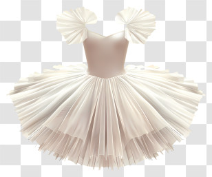 Tutu Ballet Dress - Elegant White Dress Transparent PNG
