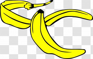 Banana Peel Clip Art - Happiness - Gerald G Transparent PNG