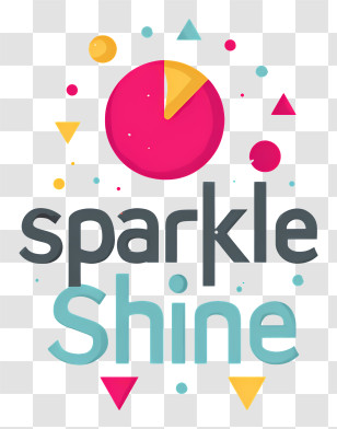 Sparkle Shine - Sparkle Shine Colorful Party Logo Transparent PNG